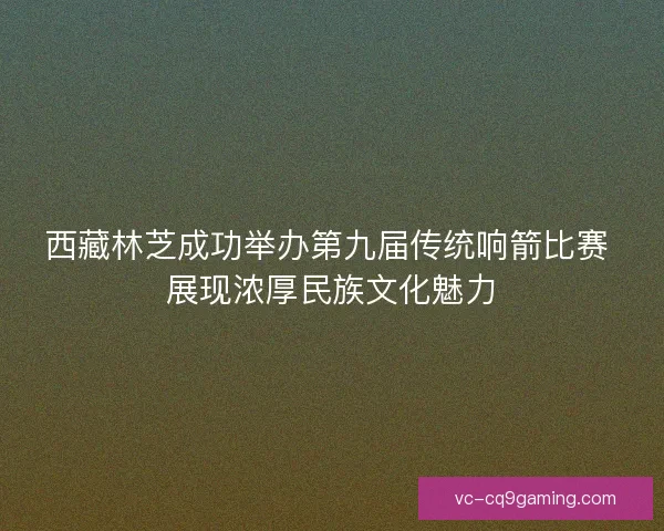 西藏林芝成功举办第九届传统响箭比赛 展现浓厚民族文化魅力 西藏林芝成功举办第九届传统响箭比赛 展现浓厚民族文化魅力